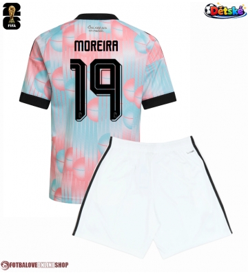Belgie Diego Moreira #19 Venkovní dres komplet pro Děti MS 2026 Krátkým Rukávem (+ Krátké kalhoty)